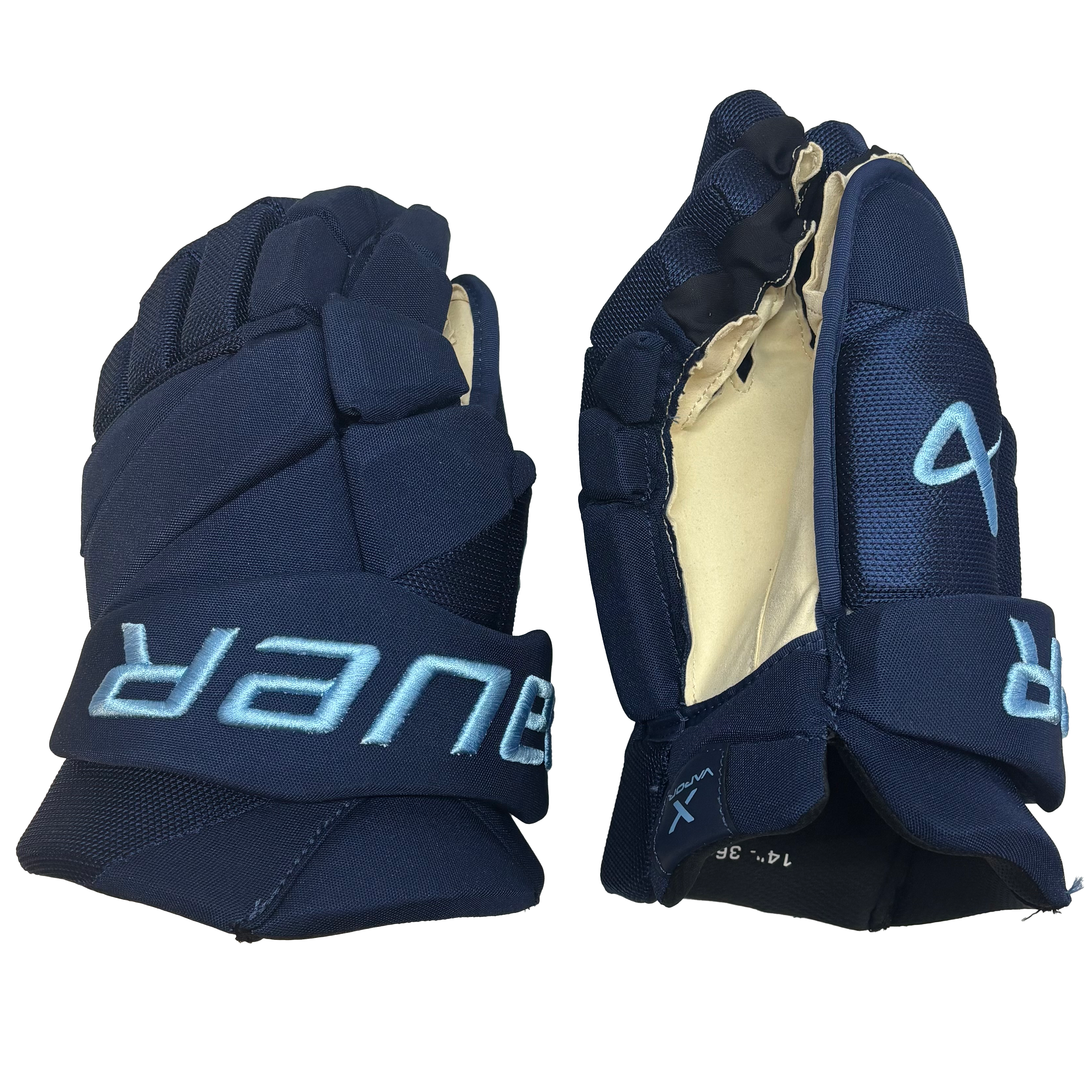 Bauer Vapor Hyperlite - PWHL Pro Stock Glove - Toronto Sceptres (Navy/Powder Blue)
